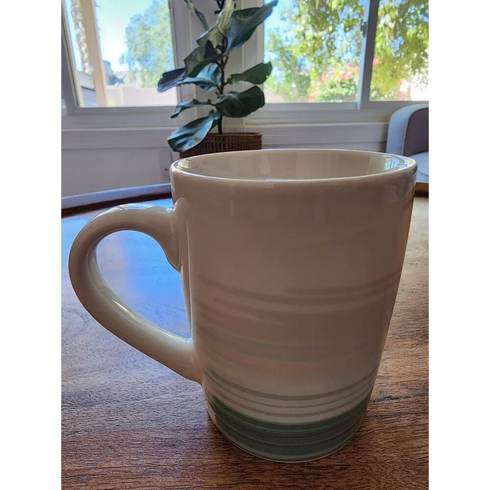 2021 Starbucks Green Stripes Siren Logo Coffee Cup Tea Mug | 10oz
